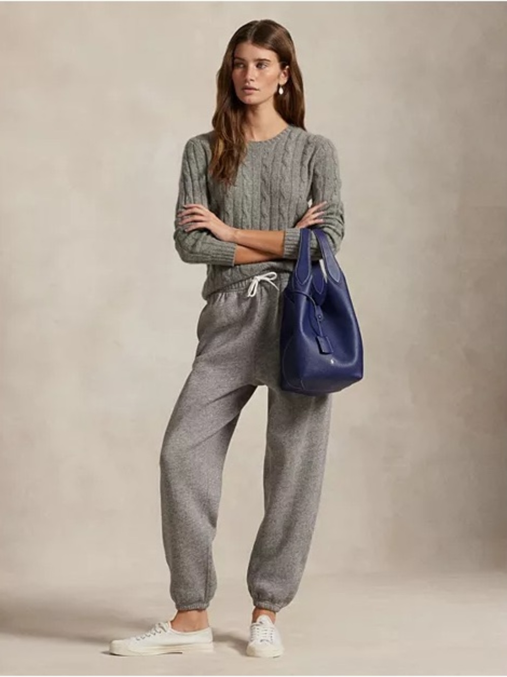 Polo by Ralph Lauren Gray Sweatpants with Drawstring